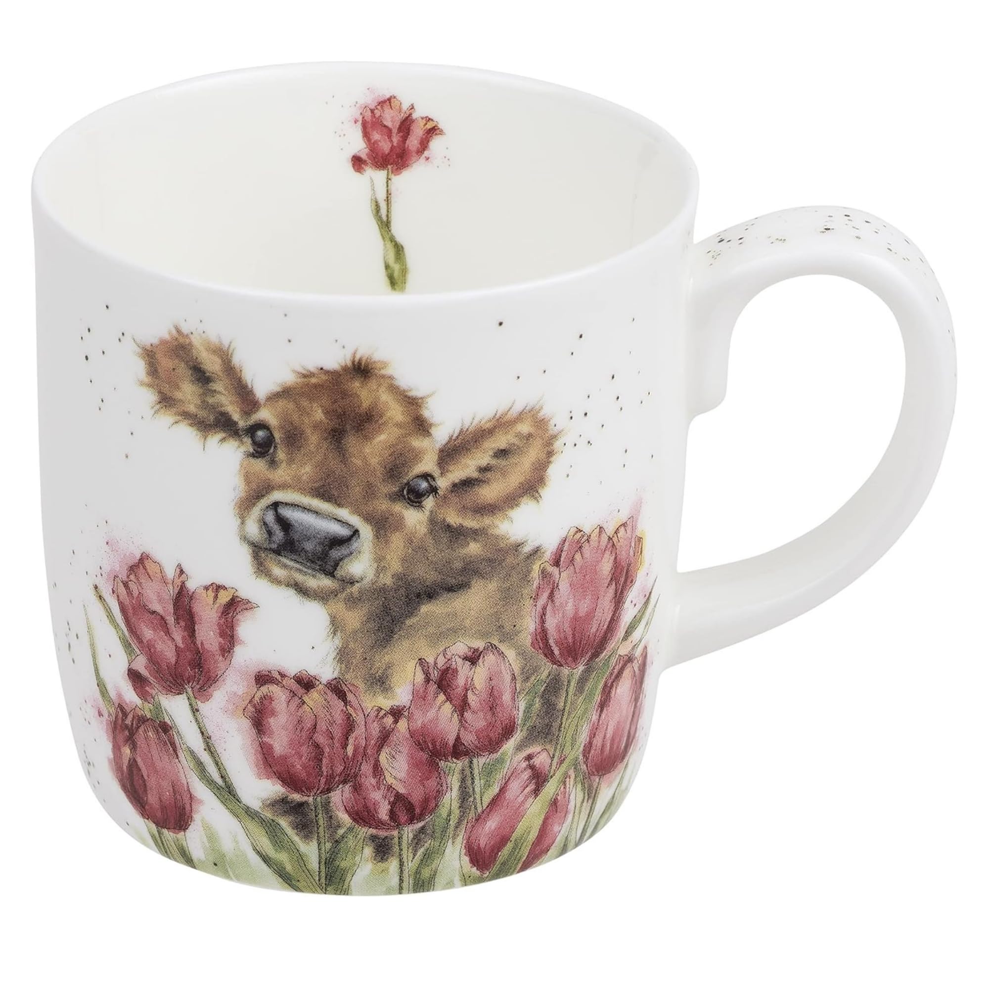 Amazon.com | Royal Worcester Wrendale Designs Bessie Cow Mug | 14